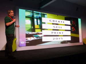 Andrew Talbot at the Create, Sell, Print event