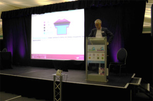 Gordon Glenister delivers his keynote speech at Kent 2020