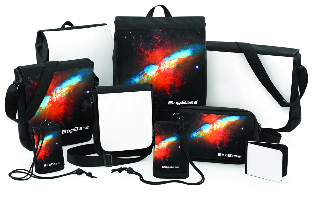 Bagbase Sublimation Products Group Shot Free your imagination through sublimatable products