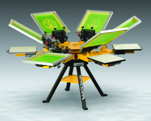 The new V-1000-66 screen printing press