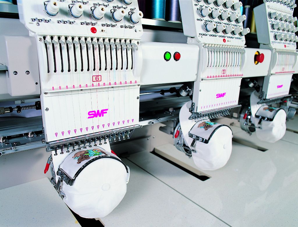Embroidering caps is a breeze with an SWF machine Consumables and so much more