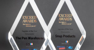 Exceed Awards web Pen Warehouse and Snap Products win Exceed Top Supplier award