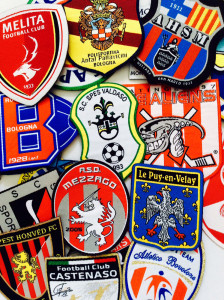 A whole range of woven badges