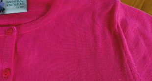 Fully fashioned ladies corporate cardigan in cotton acrylic blen Bespoke knitwear in corporate colours