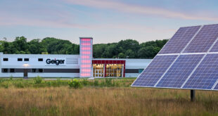 Geiger Building with Light Tower web Geiger makes commitments to sustainability and social responsibility