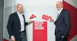 Julien Born CEO of The LYCRA Company and Carlo Centonze Co founder and CEO of HeiQ Group HeiQ and Lycra collaborate to create exciting future for textiles