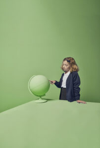 Juniors Millie Globe Green copy Nurture the future