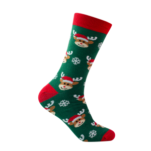 KS04 Christmas socks deers green 1 Kingly launches custom Christmas socks
