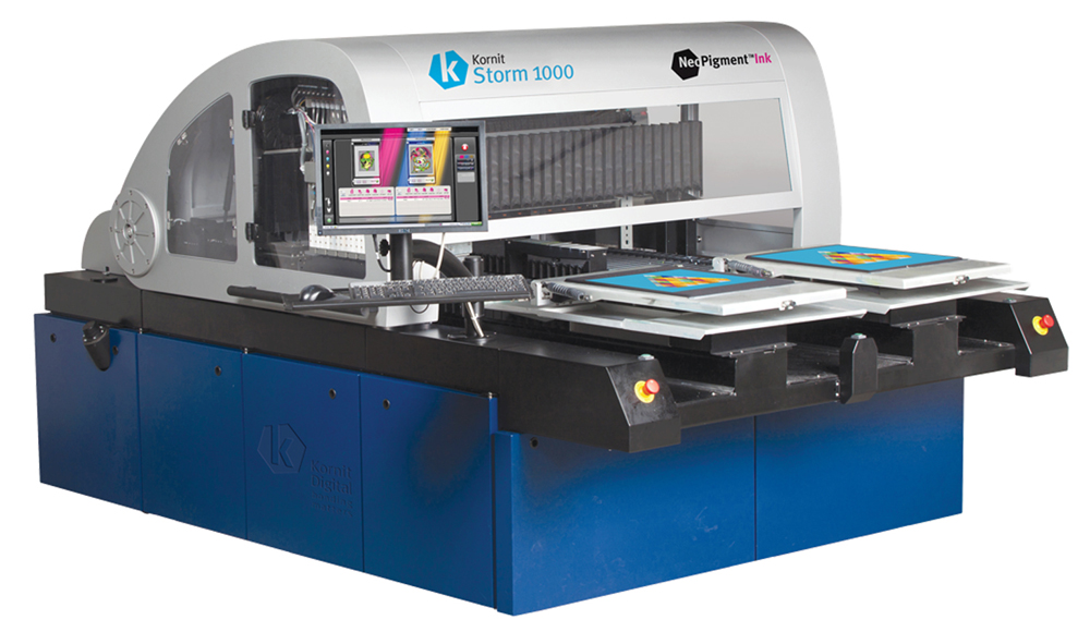 Kornit Storm 1000 Kornit unveils two new direct to garment printers