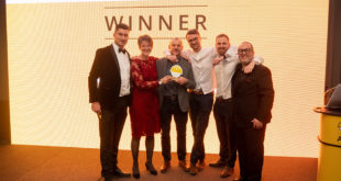 L to R Gavin Crane Daniela Gould Chris Mellor Dolman Ben Maiden Lee Husband and Justin Moorhouse web Scruffs wins twice at the 2019 On The Tool Awards