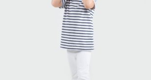 LW027 WHT NAVY 17 04 Soft cotton essentials for mini fashionistas