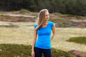 O81010 Ladies Roundneck T shirt Sapphire Plenty of styles to choose from