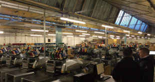 Part of Glenmuir production 2 Retain and attract embroidery customers