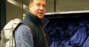 Paul Hamilton of Regenex with dyed linen e1621258404664 Regenex challenges companies to use textile dyeing to help reach low carbon ideals