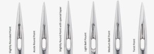 Pic 1 Domestic Embroidery Needle Points Let’s get to the point!