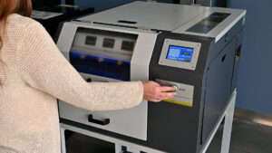Pic 1 Pretreat Printing on dark polyester with the Brother GTX series printers