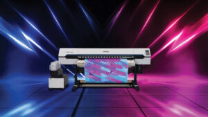 Pic 1 TS330 with media and background Mimaki offers creative diversification with latest hardware launches