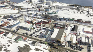 Pic 2 Drone Shot of ReneDesign in the middle Winter It’s green, but not as we know it