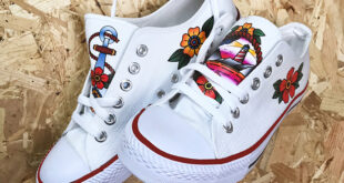 Pic 2 Printed Trainers with XP3124 XP3125 Evolution Print HTV isn’t just for tees!