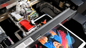 Pic 3 printing Printing on dark polyester with the Brother GTX series printers