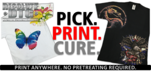 Pick Print Cure with Black Bar for Web and Print