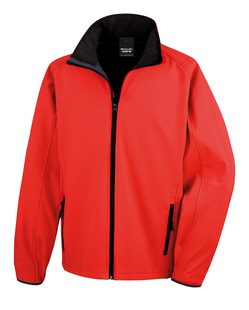 R231M red black Outstanding decorating success achieved on Result’s printable softshell