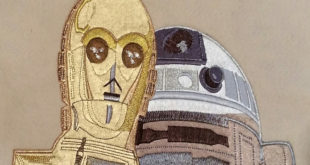 R2D2. using embroidery and Metalflex Mix embroidery with multimedia and excite your customers