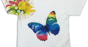 RTP WHite All Over Printed Tee with Flowers RTP Apparel introduces the first T shirt that eliminates need for pre-treatment