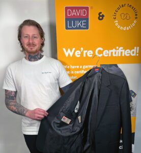 Ryan Cooke product manager David Luke’s eco-blazer to become a circular garment
