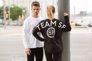 SF514 WHT BLK PRINTED 17 01 College just ahead