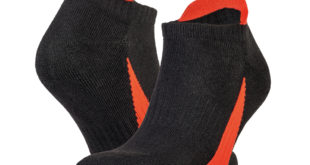 SPIRO S293X Blk red Sporty socks for cushioned comfort