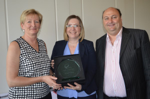 L-R: Diane Mensley, Encore, Nicola Durant, Senator senior account manager, and Ash Abrahamson, Encore