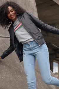So Denim SD014 LIGHT BLUE WASH SD070 JET BLACK A street-smart iconic bomber jacket
