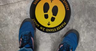 Social distancing floor graphic Unclear social distancing signage stops 40% of consumers shopping