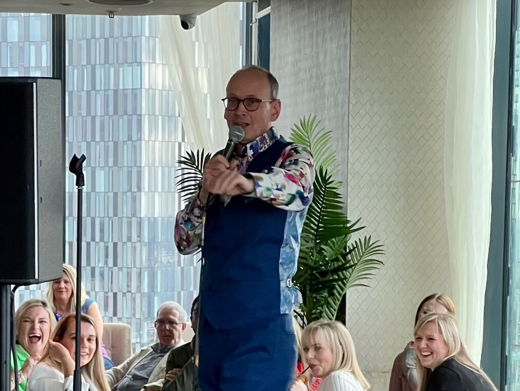Stephen Royle Creative Promotional merchandise members attend event at one of the UK’s tallest ...