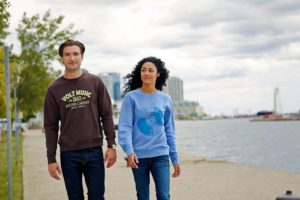 Surrey Crew Sweater Kitted out for college