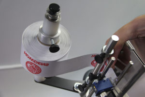 The continuous roll system is key to the machines printing speed Relabel garments in seconds with the MK1 semi-automatic transfer press