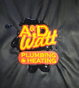 Treated embroidery repelling water