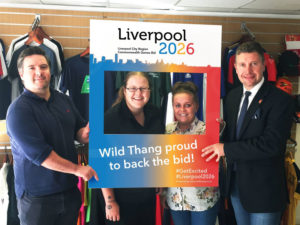Wild Thang backs Liverpool's bid for the Commonwealth Games