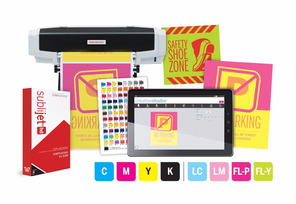 Virtuoso SJHD VJ628 PRC Fluorescent Print 2 Sawgrass launches new SubliJet-HD fluorescent inks