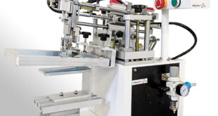 Volta S150 tabletop screen printer for face masks and tagless printing Boston Industrial Solutions introduces face mask printing machine