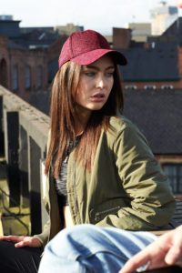 beechfield b676 spacer red lifestyle W5R7025 On-trend and must-have headwear