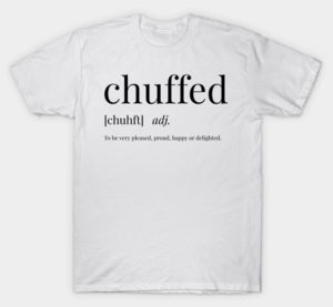 chuffed tshirt with WT template e1556612749175 Wild Thang receives nomination in Liverpool Business Awards