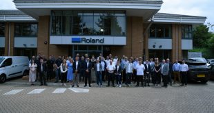 group shot2 Roland DG celebrates opening of Bristol office