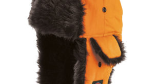 ha8017 orange Hi-vis beanies and trapper hats