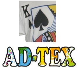 king t shirt logo advert New water-based textile ink added to AD Colour's range