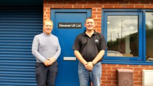 David Webster and Alan Rogers outside Devanét UK’s premises