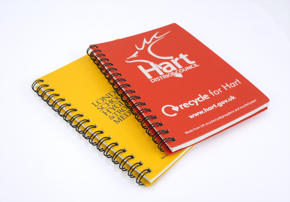 red yellow notebooks. Real surge in demand for certified and eco products made in the UK