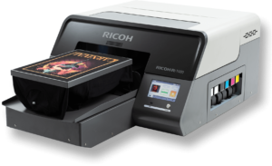 ricoh ri 1000 printer1 Four UK exclusives from Resolute DTG at Printwear & Promotion LIVE! 2019